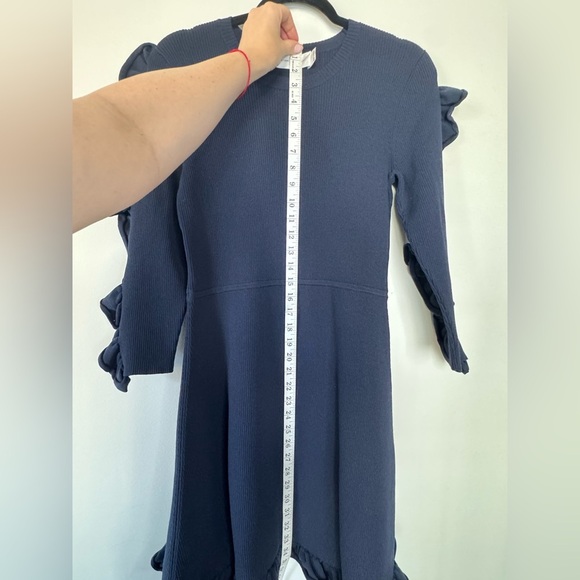 Victoria Beckham Navy Blue Knit Dress – Size 8 - Picture 12 of 16